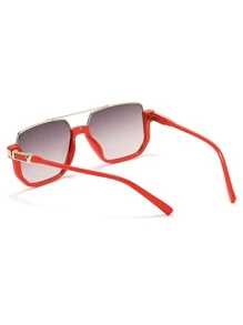 頂棒時尚眼鏡，優雅遮陽鏡海灘配件 - 紅色 - 查看 5