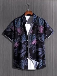 Manfinity RSRT Men Tropical Print Shirt Without Tee - Multicolor - View 1