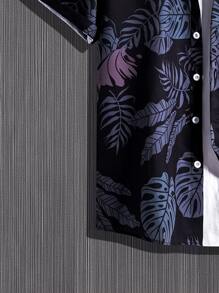 Manfinity RSRT Men Tropical Print Shirt Without Tee - Multicolor - View 3