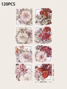 120pcs Floral Pattern Sticker