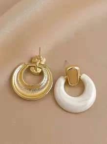 Andkiss Pendientes largos circular - Multicolor - Ver 2