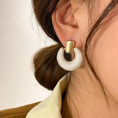Circle Drop Earrings