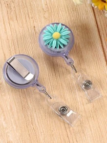 1入組雛菊設計隨機卡套扣飾