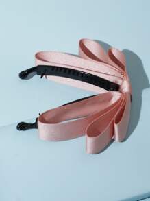 蝴蝶結裝飾香蕉夾 - 粉色 - 查看 2