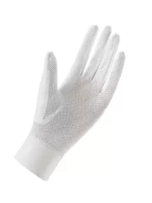 1 par de guantes deportivos transpirables de protección solar, adecuados para ciclismo, motociclismo y esquí - Blanco - Ver 2