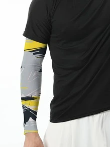 Sun Protective Anti UV 1pair Graphic Sun Protection Arm Sleeves - Multicolor - View 2