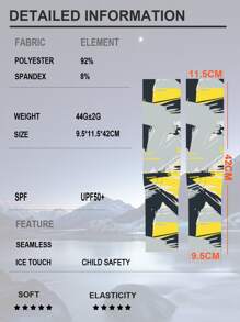 Sun Protective Anti UV 1pair Graphic Sun Protection Arm Sleeves - Multicolor - View 3