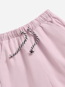 SHEIN 男孩字母貼布短褲