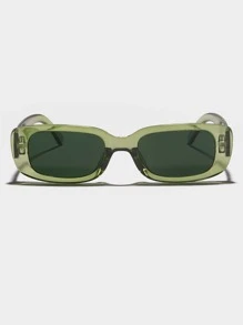 1 pieza Gafas de sol cuadradas de estilo Halloween para hombre, accesorios de moda de gafas de sol para la calle, accesorios de playa, gafas de sol para verano, vacaciones, exteriores y viajes