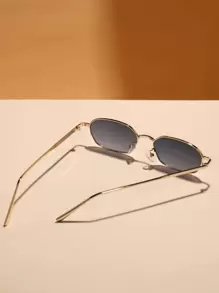 Metal Frame Fashion Glasses Vintage Sunglasses Beach Sun Glasses,School Beach Accessories For Women Sun Glasses Sunglasses Shades Basics And Suit For Sweater Jeans Sweatpants Hoodie Jackets Dress And Long Sleeve Shirt Fashionable Shade Elegant Outfit Family Outings Travel Vacation Holiday For Summer Beach Vacation,Outdoor,Travel - 灰色 - 查看 3