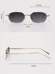 Metal Frame Fashion Glasses Vintage Sunglasses Beach Sun Glasses,School Beach Accessories For Women Sun Glasses Sunglasses Shades Basics And Suit For Sweater Jeans Sweatpants Hoodie Jackets Dress And Long Sleeve Shirt Fashionable Shade Elegant Outfit Family Outings Travel Vacation Holiday For Summer Beach Vacation,Outdoor,Travel - 灰色 - 查看 4