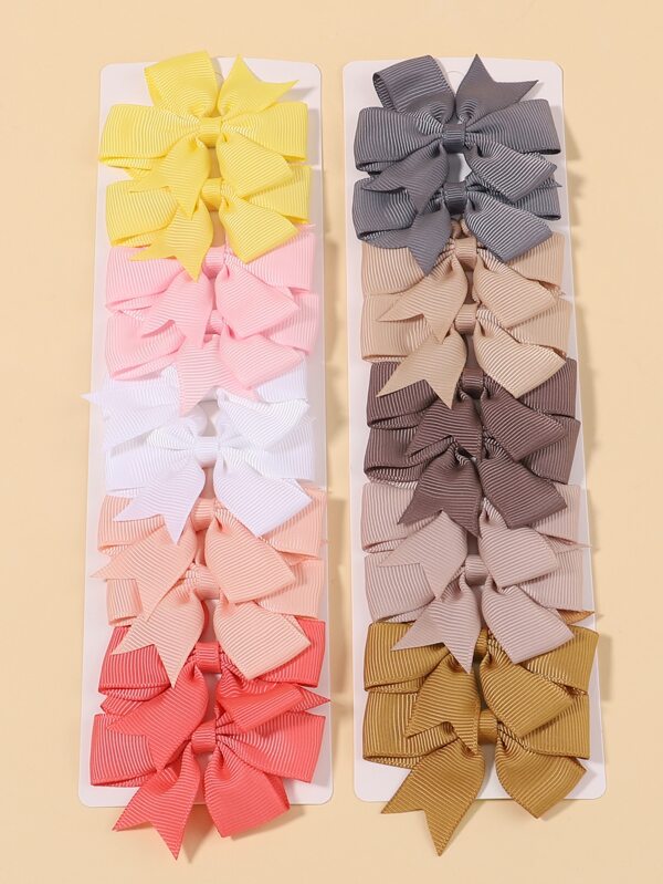 20pcs Toddler Girls Bow Decor Hair Clip SHEIN USA