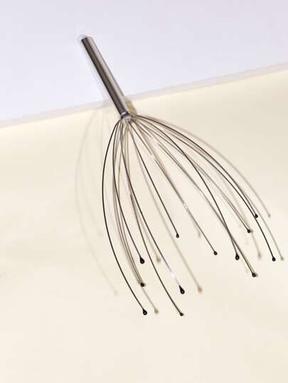 Single Silver Octopus Head Octopus Massager For Natural Pain Relief In The Neck And Body, Pressure Scalp Tool For Head And Neck Scalp Decompression, Octopus Massage For Relaxation,School,Back To School,Travel,Travel Essentials,Home Essentials,Spa,Massage Tool,Massage,Massager,Spa