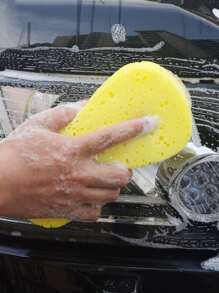 1pc Car Cleaning Sponge - Yellow - View 2