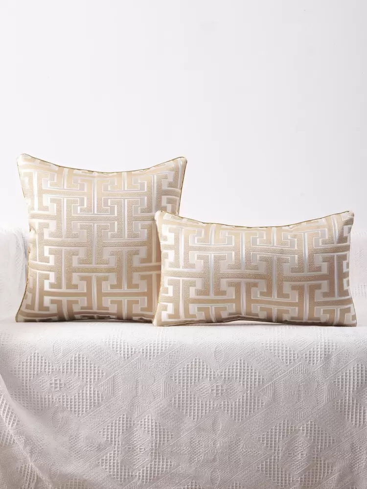 1pc Jacquard Cushion Cover Without Filler