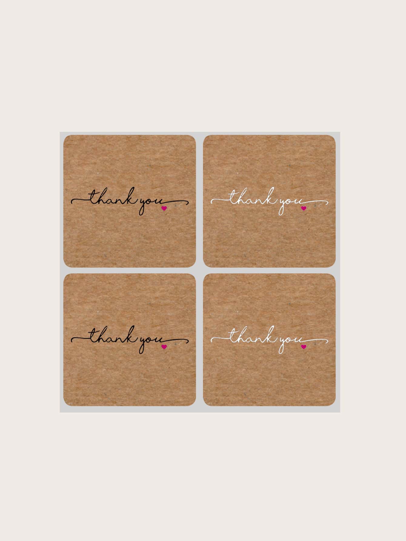 60 cái Thư Đồ Họa Quà Tặng Sticker - Cà phê nâu - Xem 2