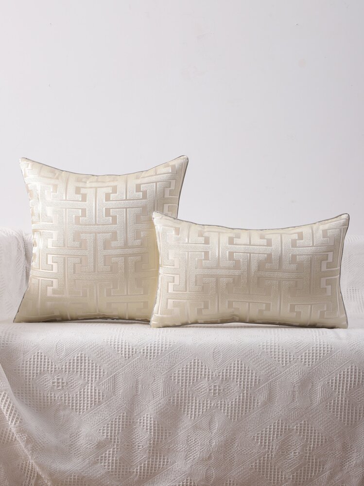 1pc Jacquard Cushion Cover, Modern Throw Pillow Case, Pillow Insert Not Include, For Sofa, Living Room - Grey - View 15