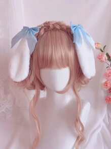 ROMWE 2入組蝴蝶結和卡通耳朵裝飾鴨嘴夾 - 彩色 - 查看 3