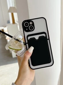 Card Slot Phone Case Compatible With IPhone 11,IPhone 13,IPhone 14 Pro Max - Black - View 2