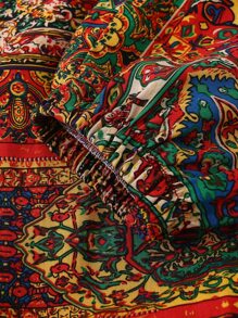 Baby Floral Print Tapered Trousers - Multicolor - View 4