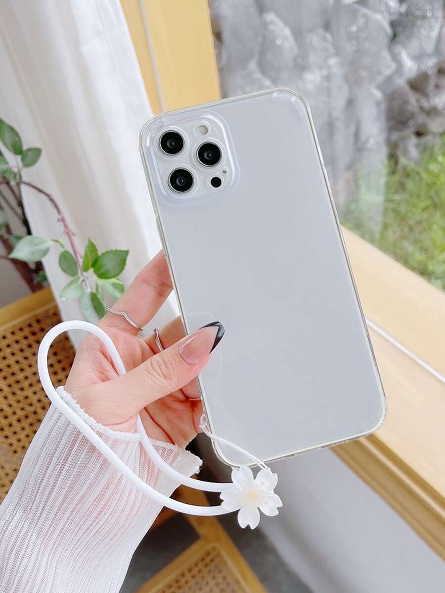 附帶繩子透明手機殼 - 無色 - 查看 1