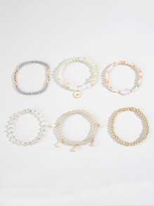 6 cái Tua Charm Cườm Vòng tay - Nhiều màu - Xem 3