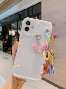 Star Pendant Phone Case - White - View 1