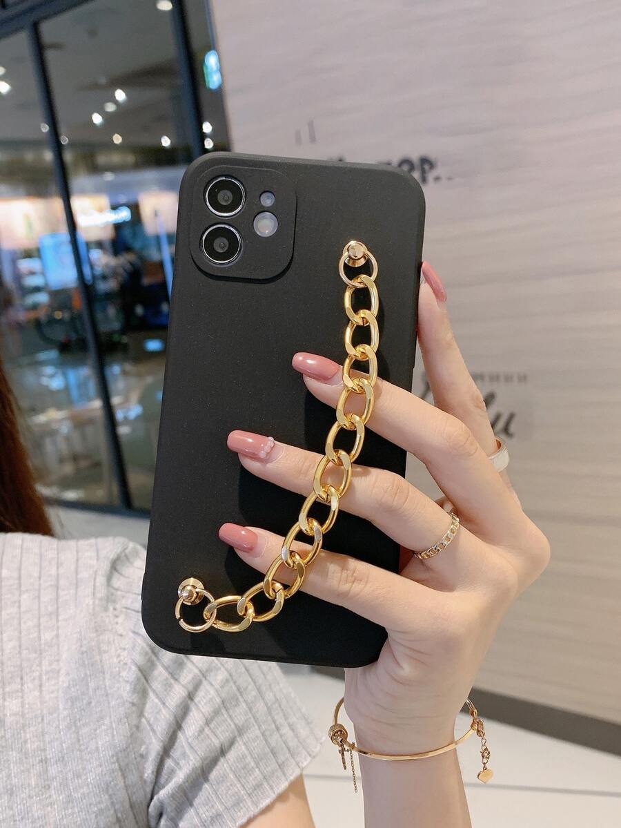 Hộp đựng điện thoại dây đeo tay chuỗi - màu đen - Xem 1