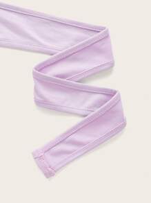 ROMWE 素色後綁帶掛脖上衣 - 紫丁香色 - 查看 3