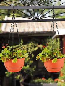 4pcs Plain Hanging Basket Chain - Black - View 7