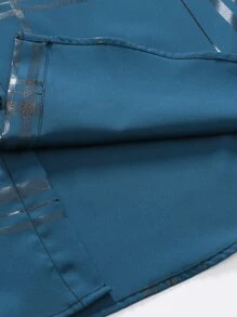 Manfinity Mode Men Plaid Button Through Shirt - Teal Blue - View 4