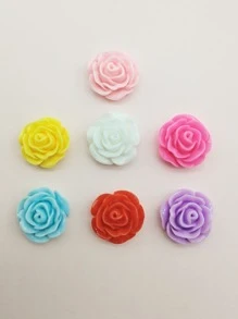 7 piezas Accesorio de pelo flor DIY - Multicolor - Ver 1