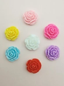 7 piezas Accesorio de pelo flor DIY - Multicolor - Ver 2