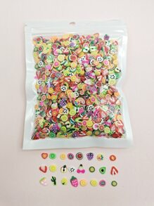 1入組隨機水果設計DIY頭髮配飾 - 彩色 - 查看 1