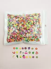 1入組隨機水果設計DIY頭髮配飾 - 彩色 - 查看 2