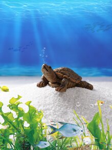 1pc Trang trí Cảnh Rùa - Nhiều màu - Xem 7