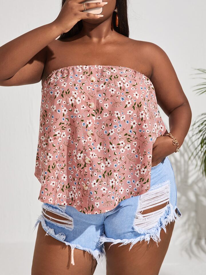 Plus size flowy tube top deals