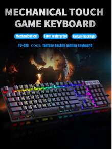 FOREV Teclado RGB con cable juego mecánico - Negro - Ver 7