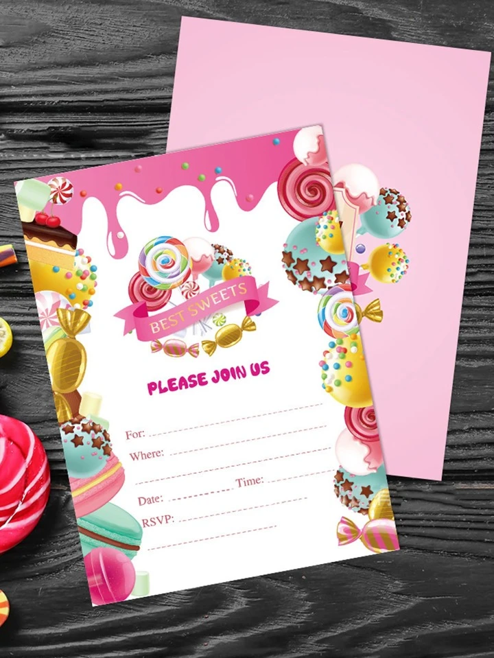 Lollipop Invitations