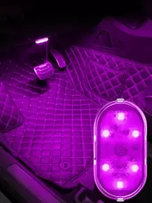 1入組觸摸開關汽車氛圍燈 - 白色 - 查看 2