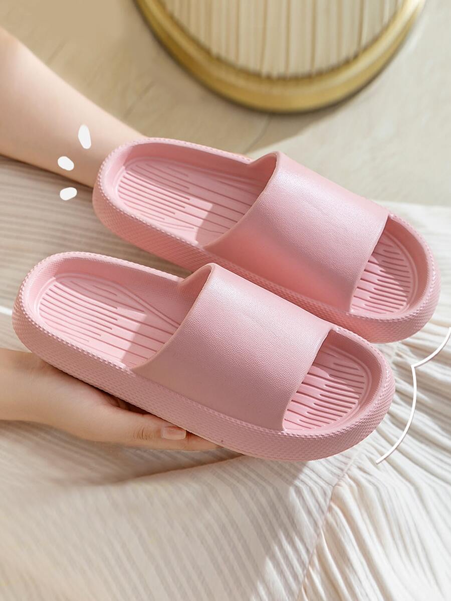 Chanclas banda única minimalista - Rosa - Ver 1