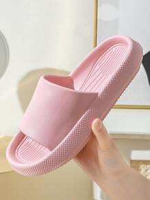 Chanclas banda única minimalista - Rosa - Ver 6