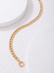 Minimalist OT Buckle Choker - Yellow Gold - View 4
