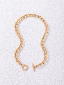 Minimalist OT Buckle Choker - Yellow Gold - View 2