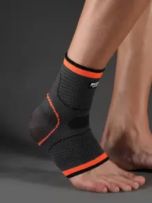 VBOSI 1 Piece Women Men Sporty Sweat-Absorbing Ankle Support Sleeve For Running Cycling - Orange - View 3