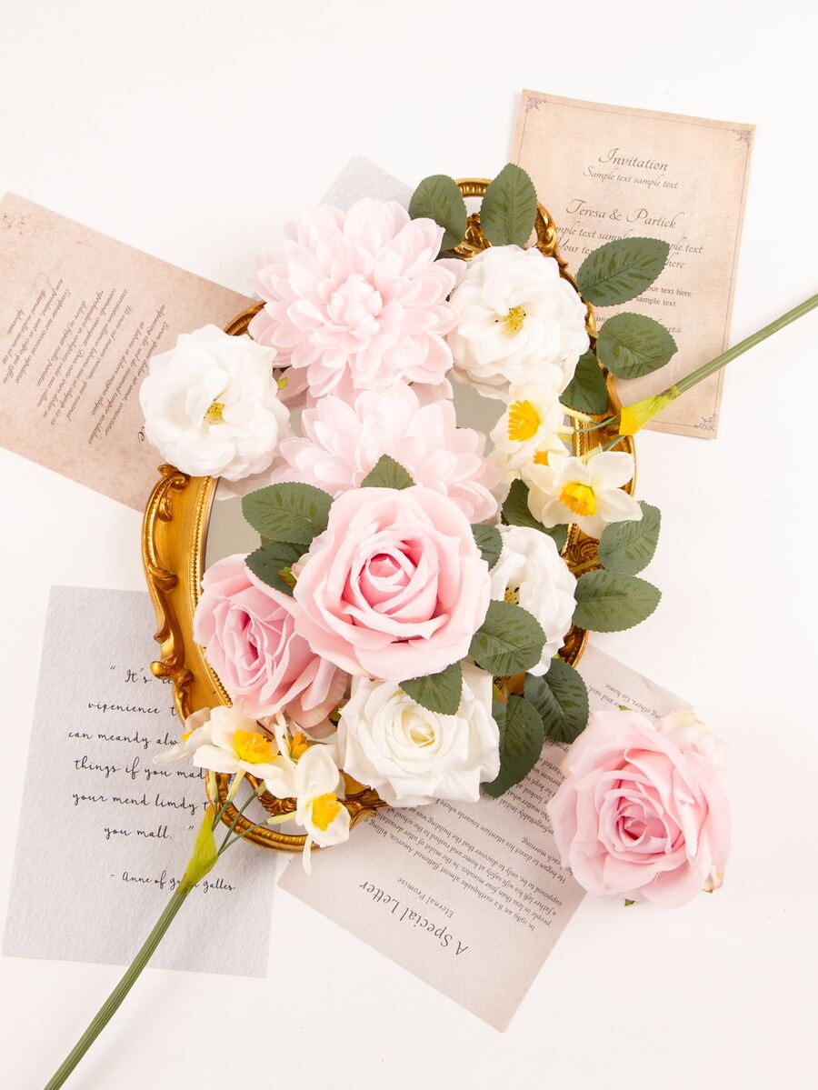 1set DIY Artificial Flower Bouquet - Multicolor - View 1