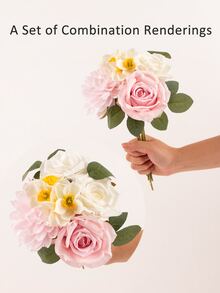 1set DIY Artificial Flower Bouquet - Multicolor - View 4