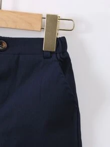 SHEIN 小男童熱帶圖案襯衫和短褲