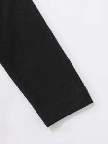 Baby 2pcs Rib Knit Turtle Neck Bodysuit - Multicolor - View 4