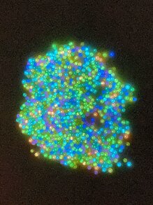 1pack 3mm Glow In The Dark DIY Bead - Multicolor - View 1